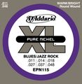 D'Addario EPN115 Pure Nickel Electric Guitar Blues/Jazz Electric Guitar Strings